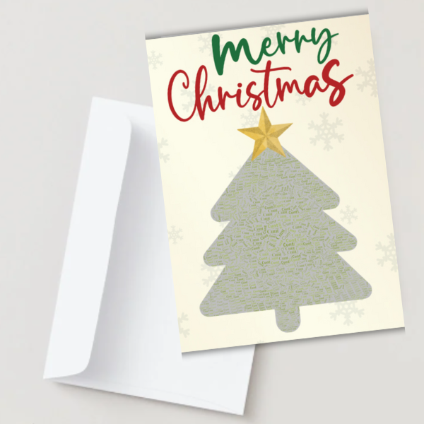 Rude Adult Christmas Card | Funny Xmas Tree Greeting A6 A5