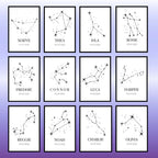 Star Sign Wall Prints for Home