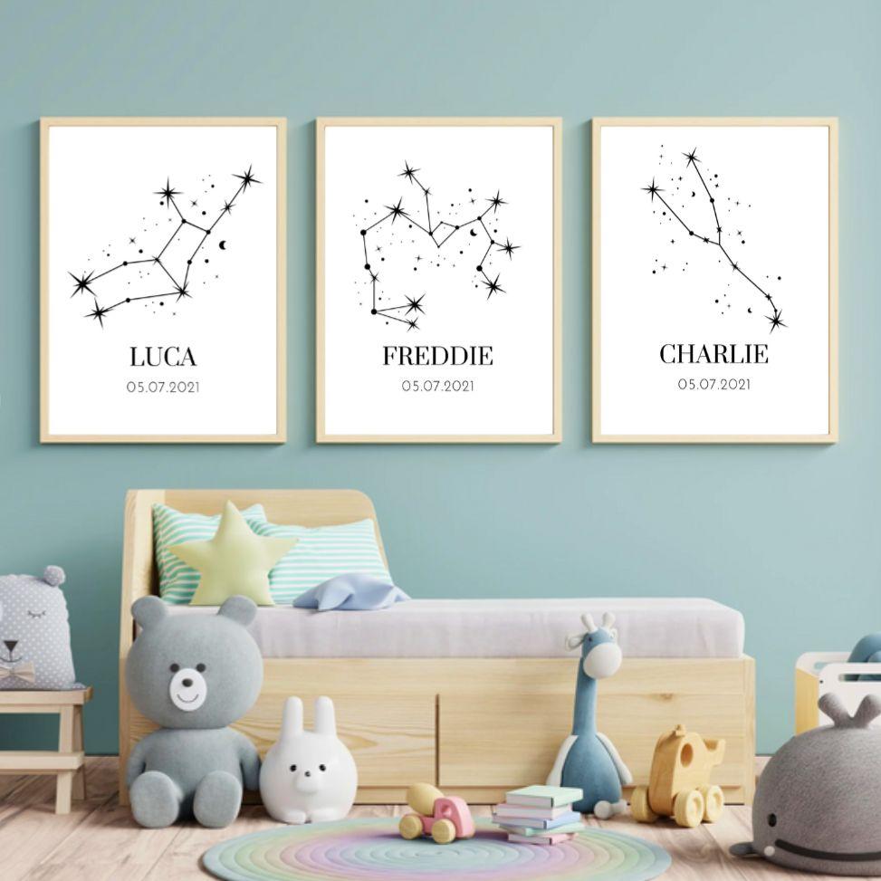 Star Sign Wall Prints for Home