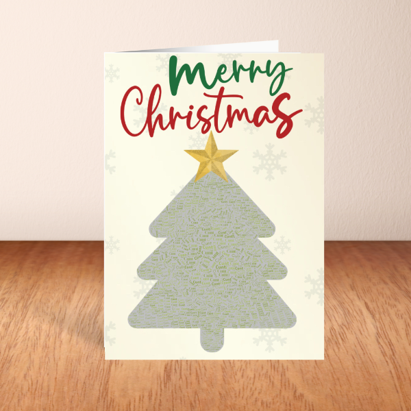 Rude Adult Christmas Card | Funny Xmas Tree Greeting A6 A5