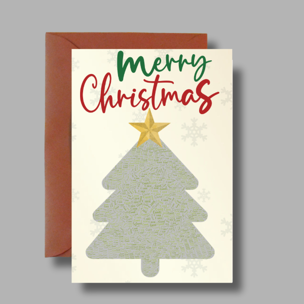 Rude Adult Christmas Card | Funny Xmas Tree Greeting A6 A5