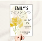 Personalised Baby Shower Invites