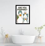 Are you pooping? Ducks are watching