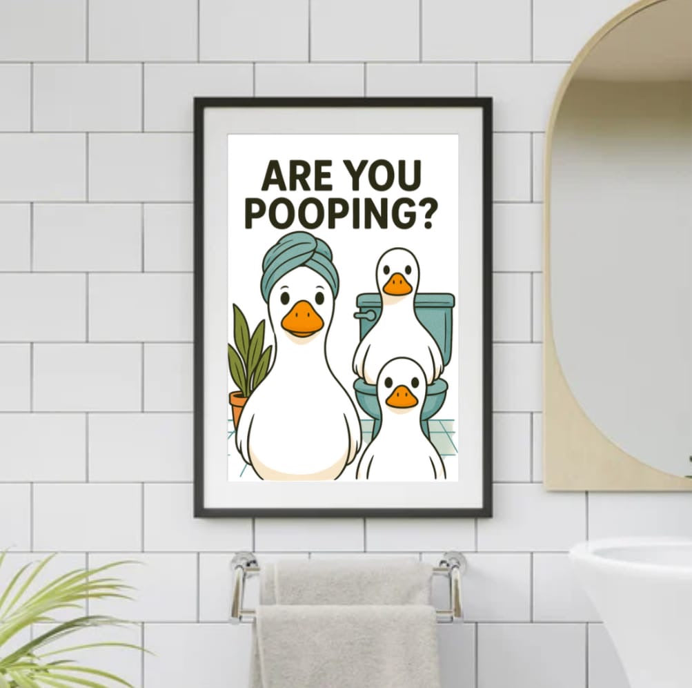 Are you pooping? Ducks are watching