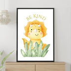 Be Kind, Be Happy, Be Brave Dino Prints Set of 3