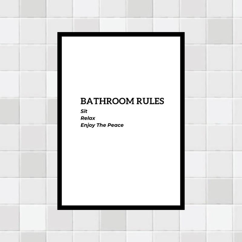 Bathroom rules