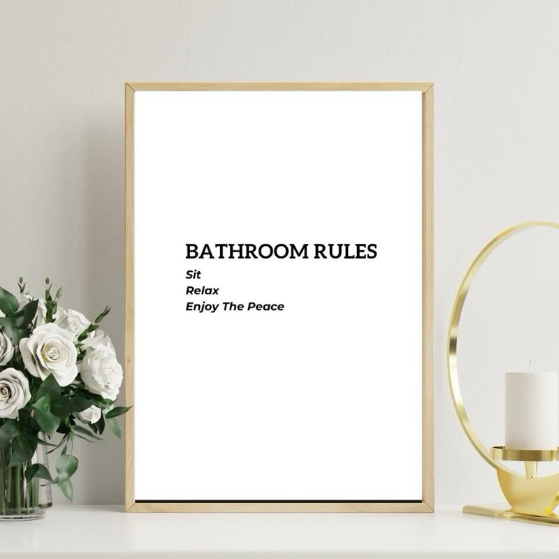 Bathroom rules