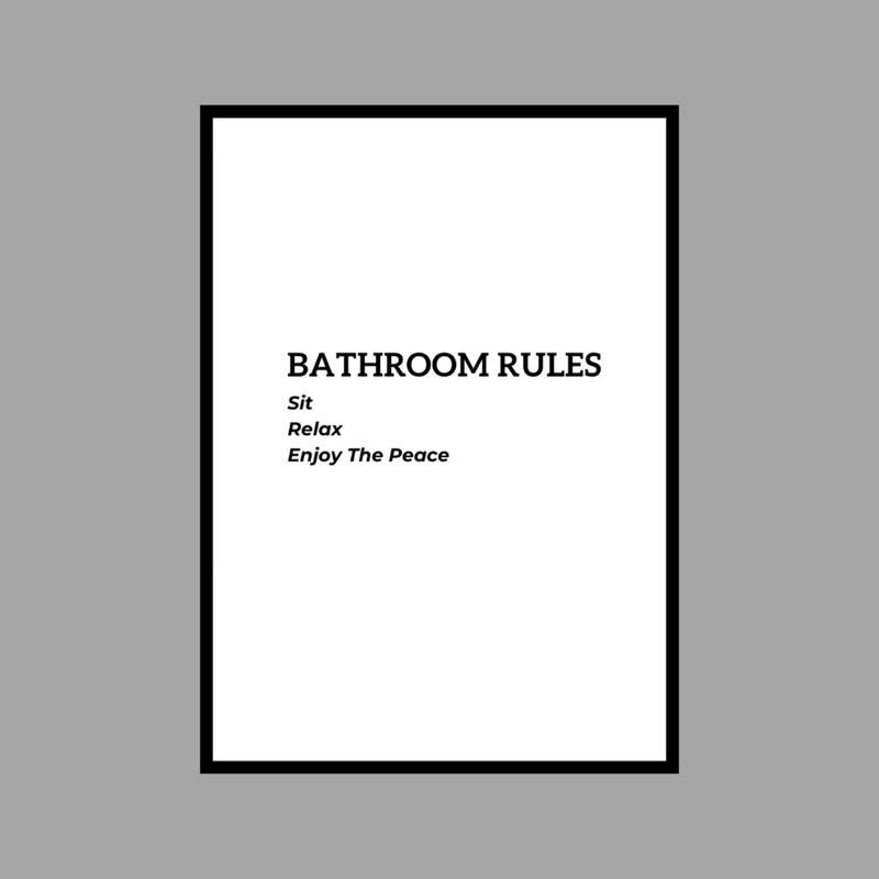 Bathroom rules