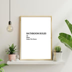 Bathroom rules