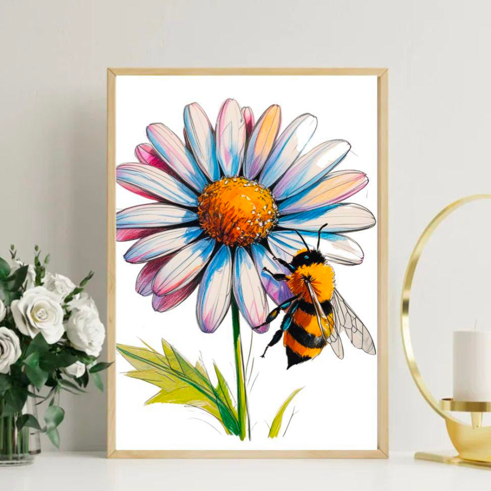 Buzzing On A Daisy