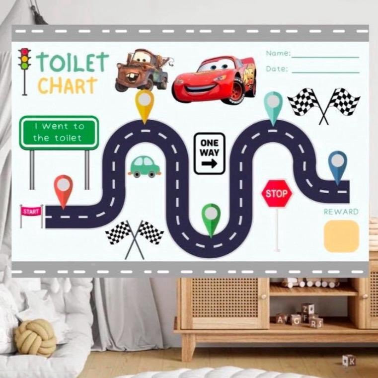 Cars Theme Toilet Training Chart