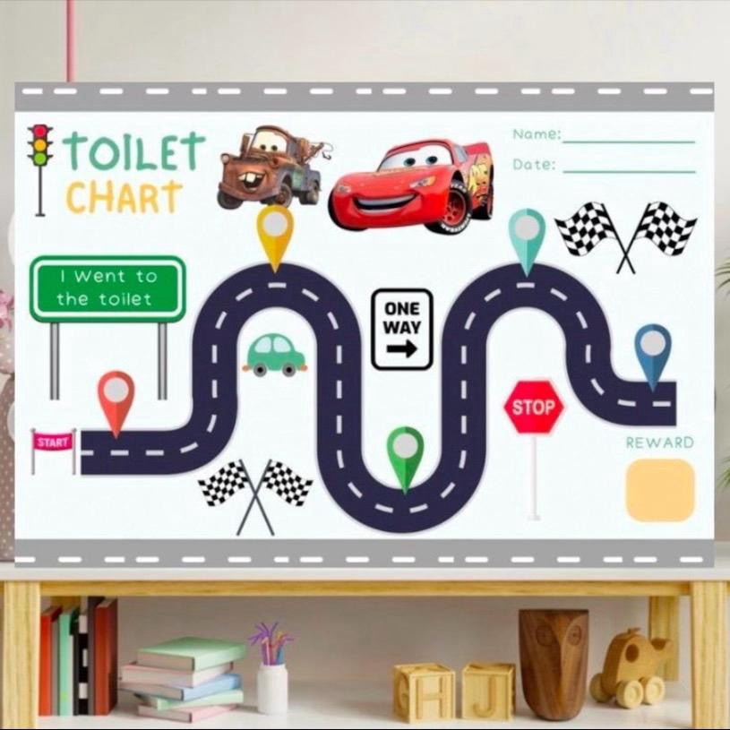 Cars Theme Toilet Training Chart
