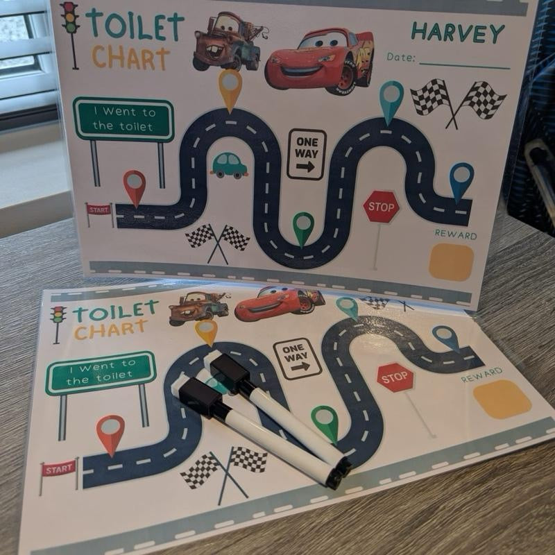 Cars Theme Toilet Training Chart