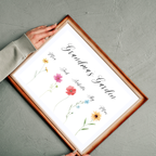 Grandmas Garden Personalised Print
