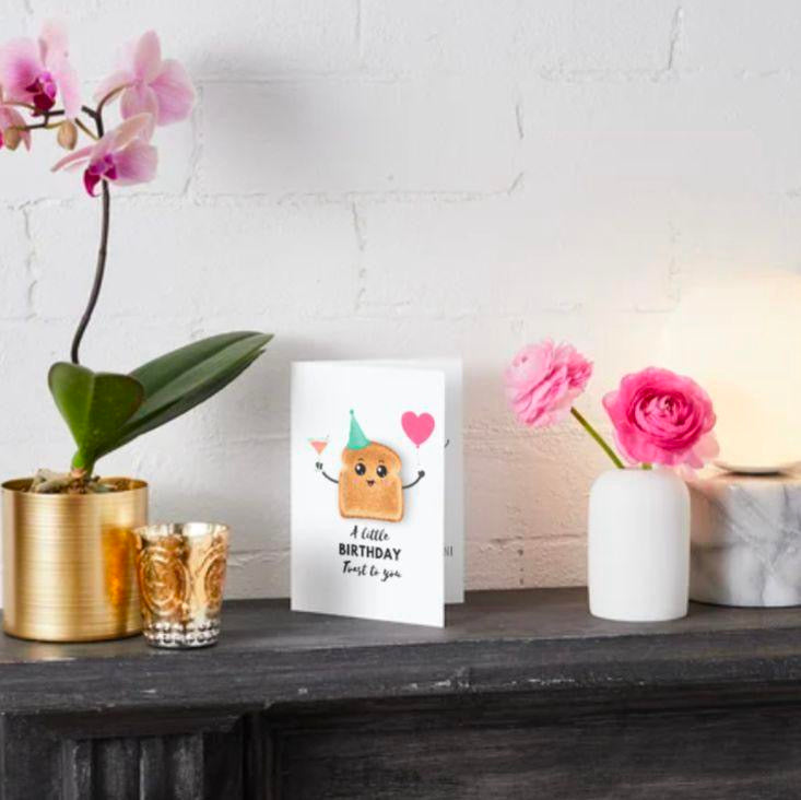 A Little Toast To You Birthday Card