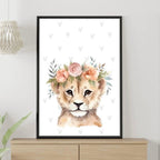 Floral Woodland Animal Prints Set Of 3