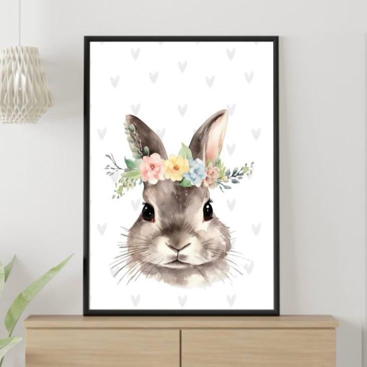 Floral Woodland Animal Prints Set Of 3