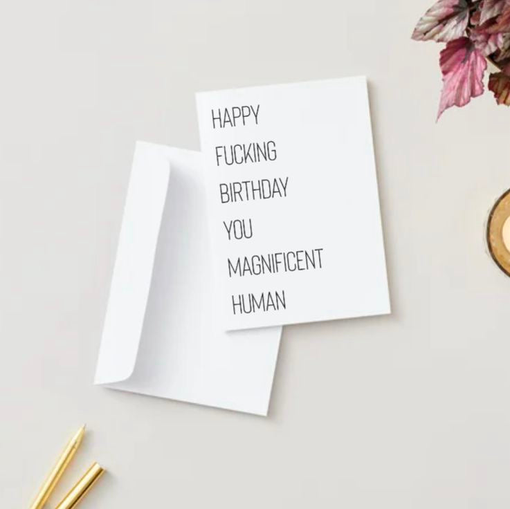 Magnificent Human Birthday Card