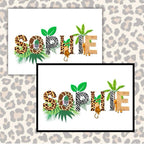Personalised Jungle Name Print