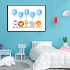Personalised Pink or Blue Balloon Name Print