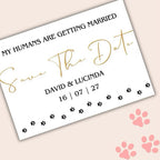 My Humans Are Getting Married - Save The Date Cards