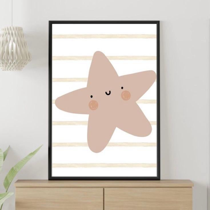 Neutral Sun, Rainbow & Star Prints Set of 3