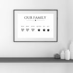 Our Family Personalised Print