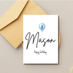 Personalised Named Birthday Card