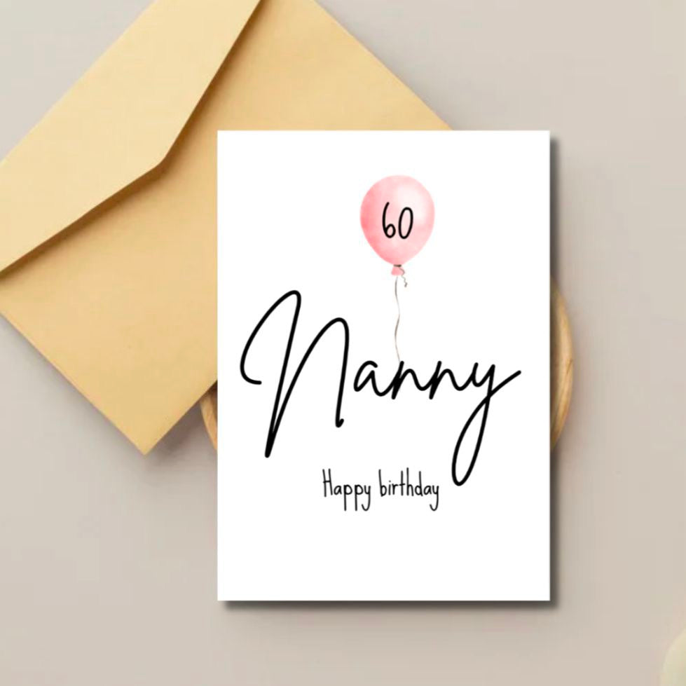 Personalised Named Birthday Card