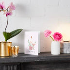 Perssonalised Floral Pink Birthday Card