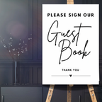 Wedding Signage Classic Black & White