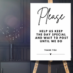 Wedding Signage Classic Black & White