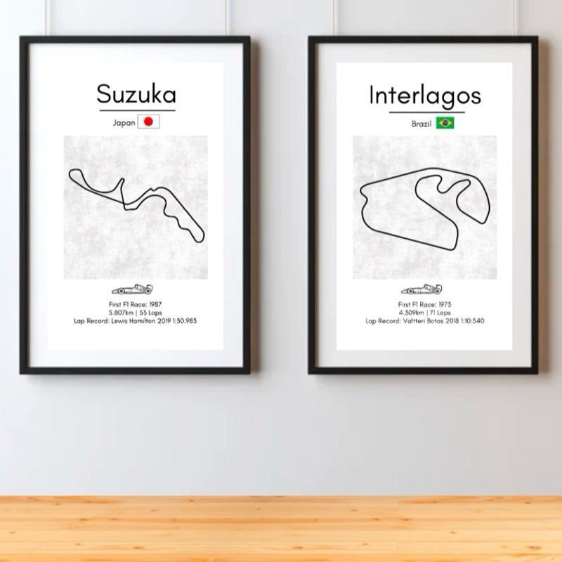 F1 Track Detail Prints 2025 Season