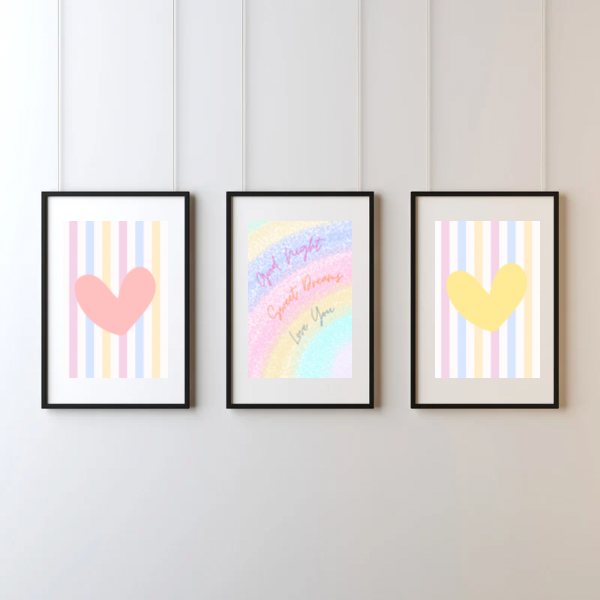 Dreamy Pastel Nursery Set of 3