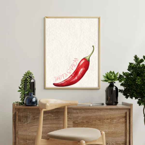 Hot & Spicy Chilli Kitchen Print