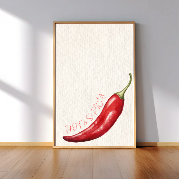 Hot & Spicy Chilli Kitchen Print