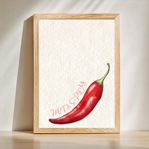 Hot & Spicy Chilli Kitchen Print