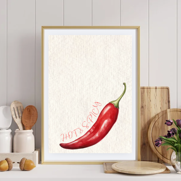 Hot & Spicy Chilli Kitchen Print