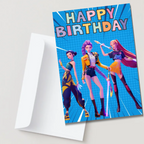 K-pop Demon Hunters A5 Birthday Card.