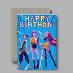 K-pop Demon Hunters A5 Birthday Card.