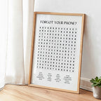 No Phone? Bathroom Wordsearch Print