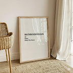 Bathroom rules