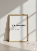 Bathroom rules