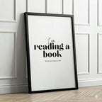 I am reading don't disturb me