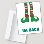 Elf Return "I’m Back" Card – Fun Elf on the Shelf Arrival