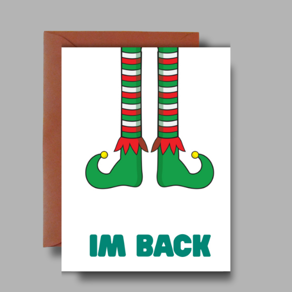 Elf Return "I’m Back" Card – Fun Elf on the Shelf Arrival