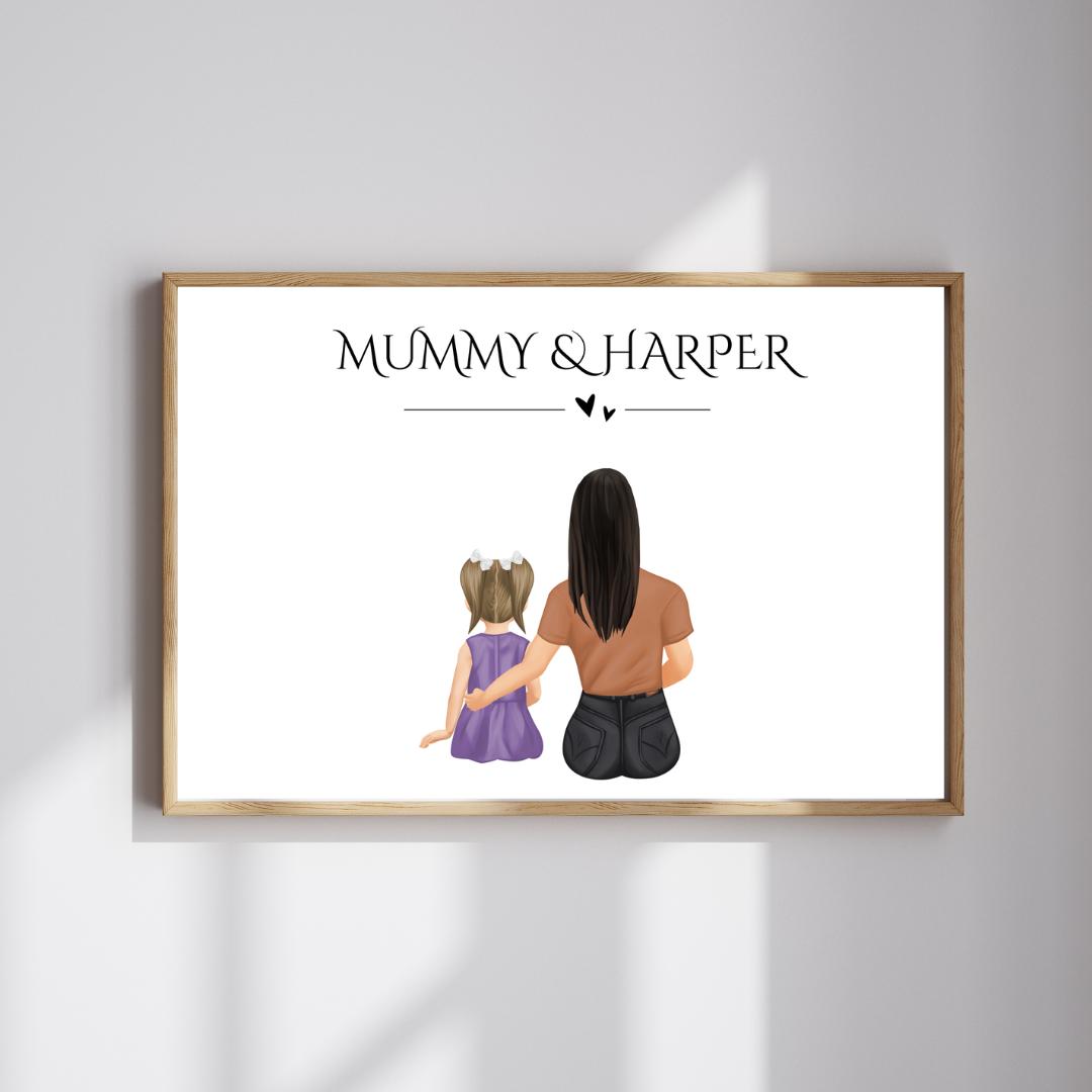 Personalised Family Custom Portrait Print