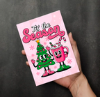 Tis the Season Christmas Card – Cute Festive Tree & Hot Chocolate Design