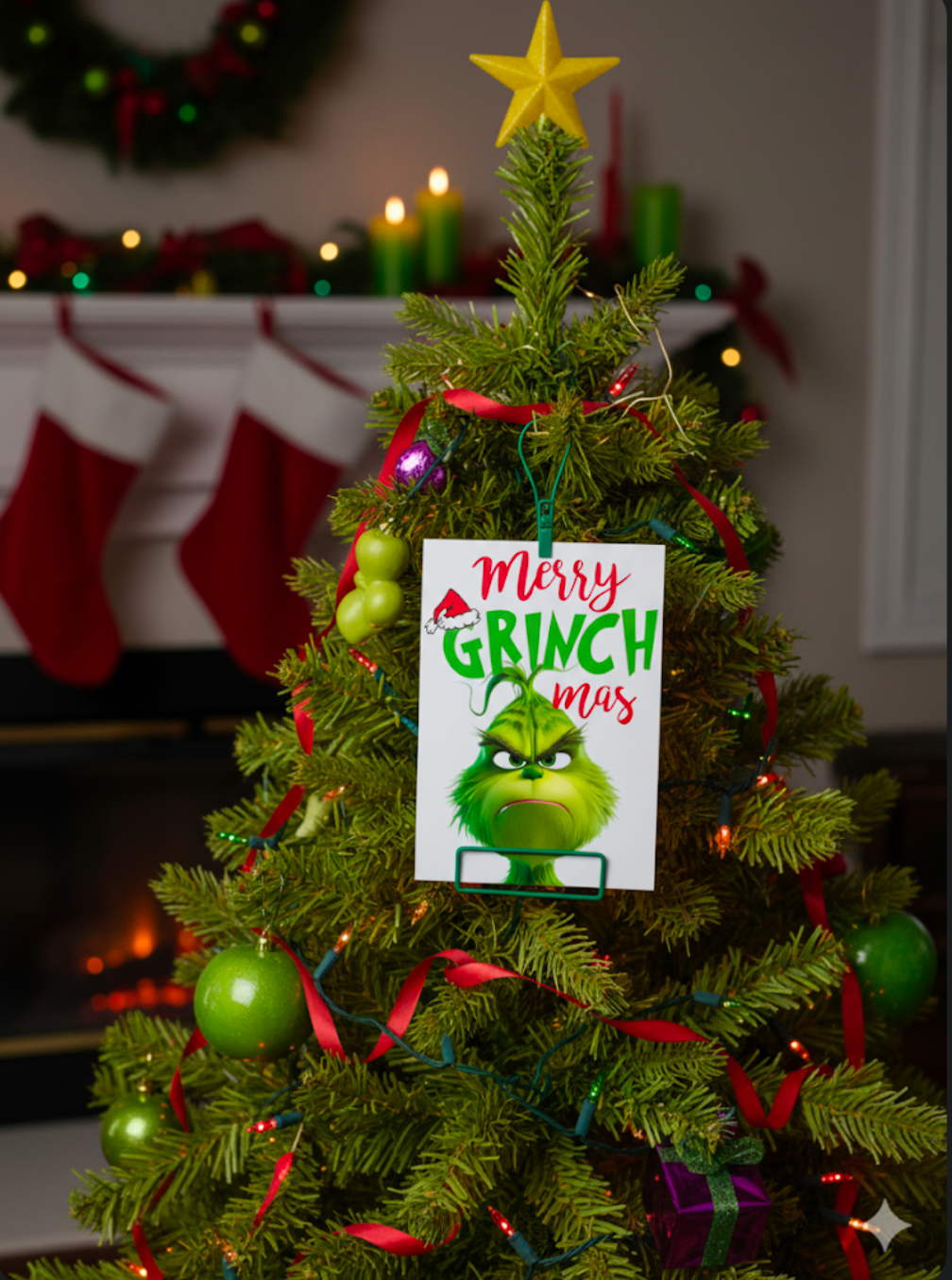 Merry Grinchmas Christmas Card