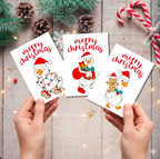 Funny Goose Christmas Cards Pack of 12 | A6 Festive Greeting Cards